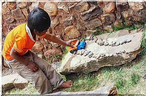 Boy with a truck