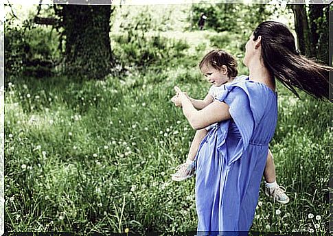 Mother dancing with her daughter