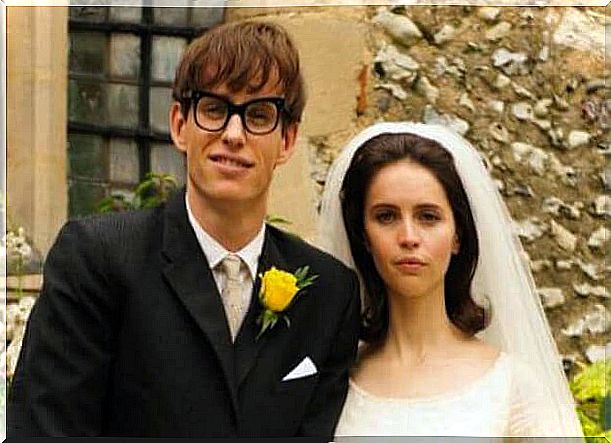 Stephen Hawking and his wife